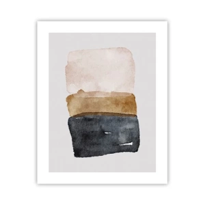 Affiche - Poster - Composition de couleurs de la terre - 40x50 cm