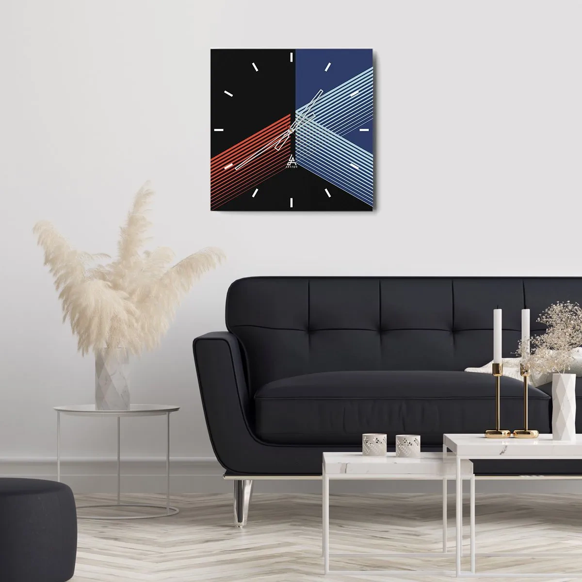 Horloge murale - Pendule murale - Histoire simple - 30x30 cm