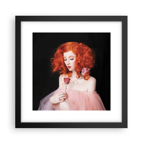 Affiche dans un cadre noir - Poster - De style baroque - 30x30 cm