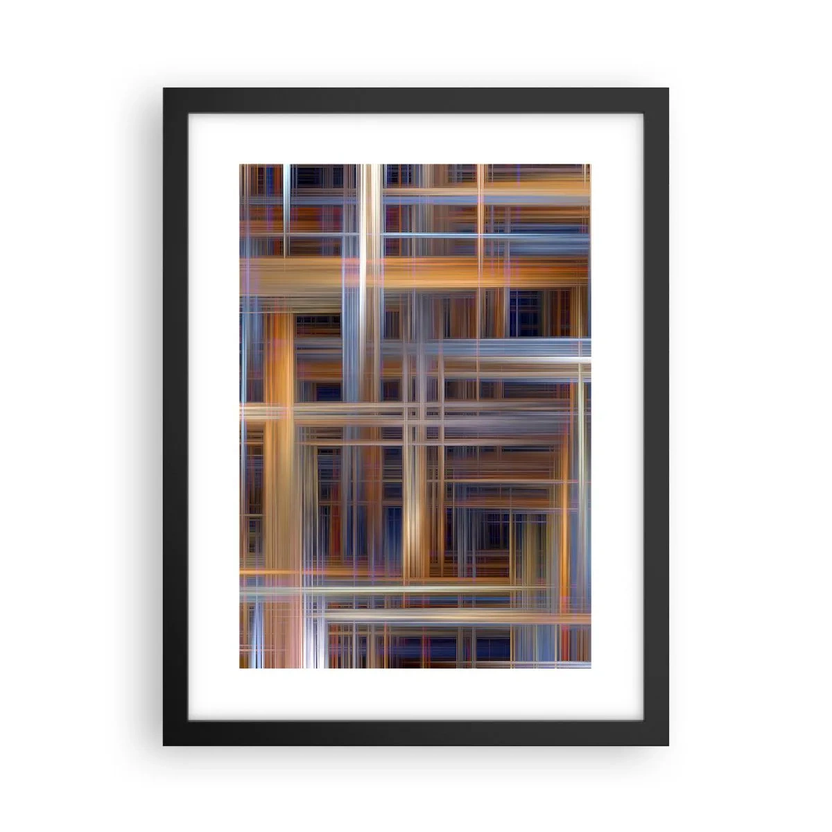 Affiche dans un cadre noir - Poster - Tissé de lumière - 30x40 cm