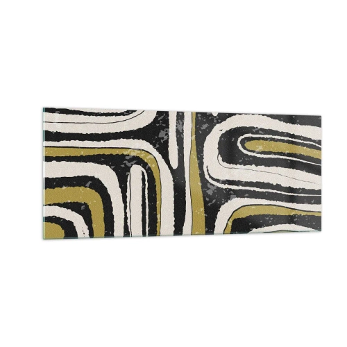 Impression sur verre - Image sur verre - Composition : routes et ruelles - 100x40 cm