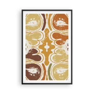 Affiche dans un cadre noir - Poster - Abstraction sentimentale - 61x91 cm