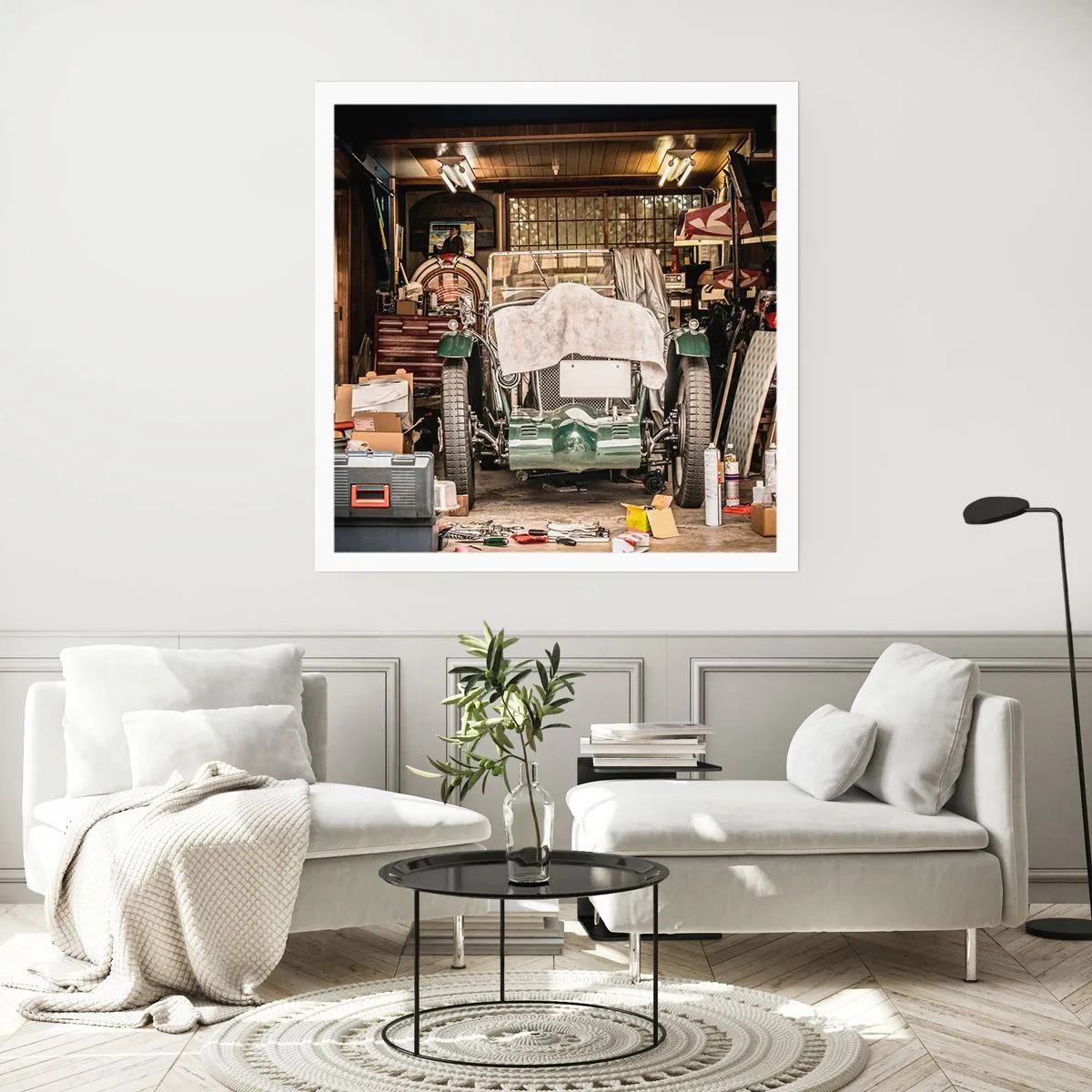 Affiche - Poster - Retour vers le passé - 60x60 cm