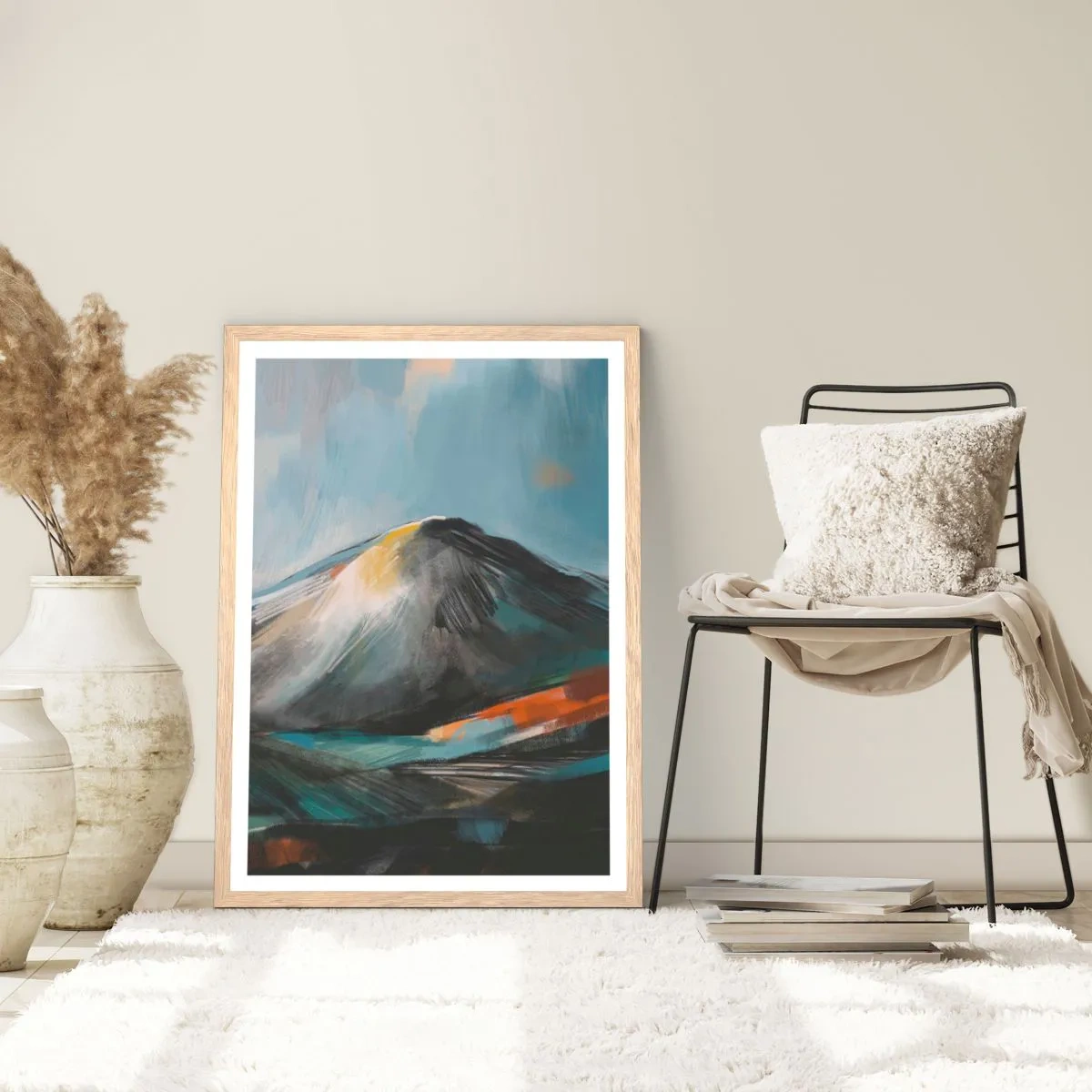 Affiche dans un chêne clair - Poster - Brut et beau - 70x100 cm