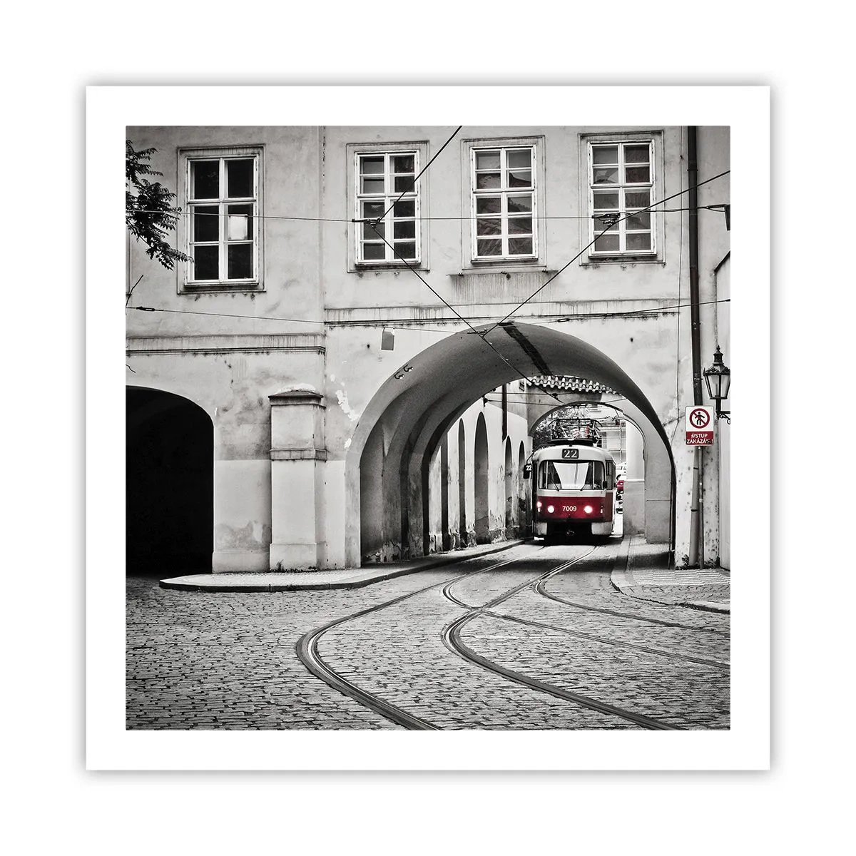 Affiche - Poster - Dans le labyrinthe de la ville - 60x60 cm