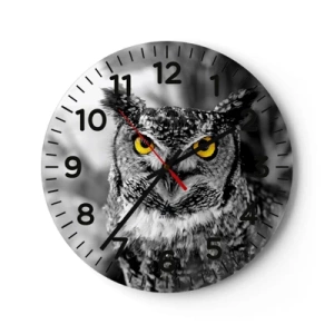 Horloge murale - Pendule murale - Rien ne se cachera - 40x40 cm