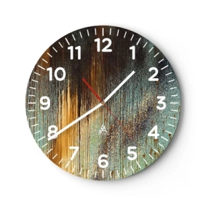Horloge murale - Pendule murale - Une composition de couleirs non fortuite - 30x30 cm