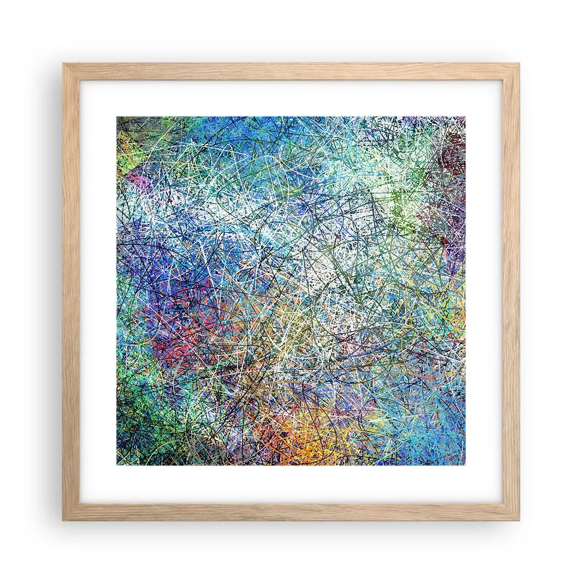 Affiche dans un chêne clair - Poster - Ce n'est pas si simple - 40x40 cm