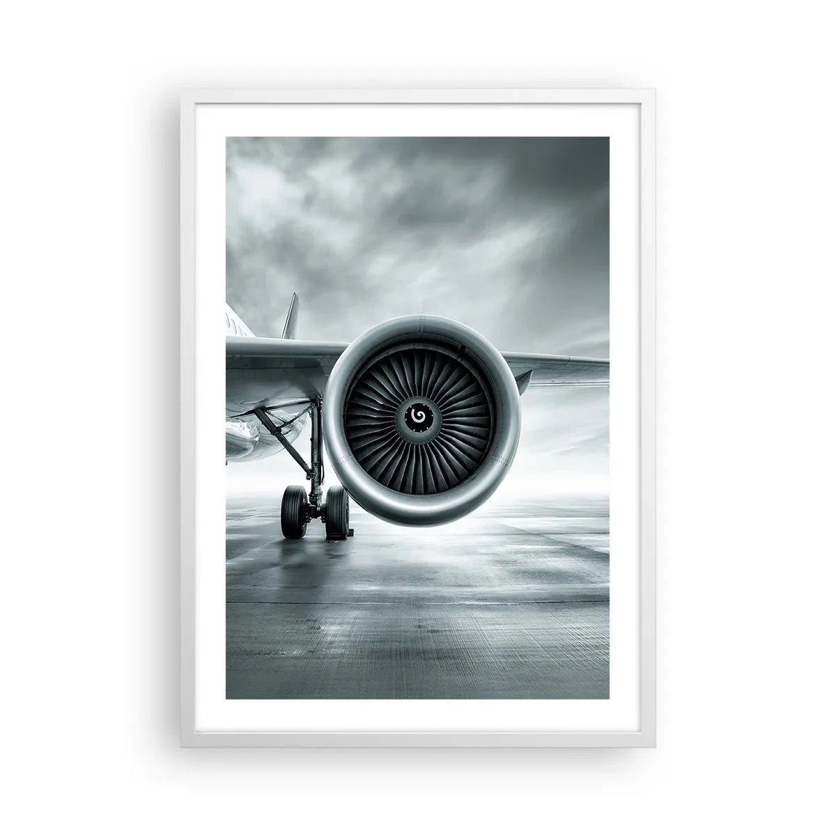 Affiche dans un cadre blanc - Poster - Sent la force! - 50x70 cm