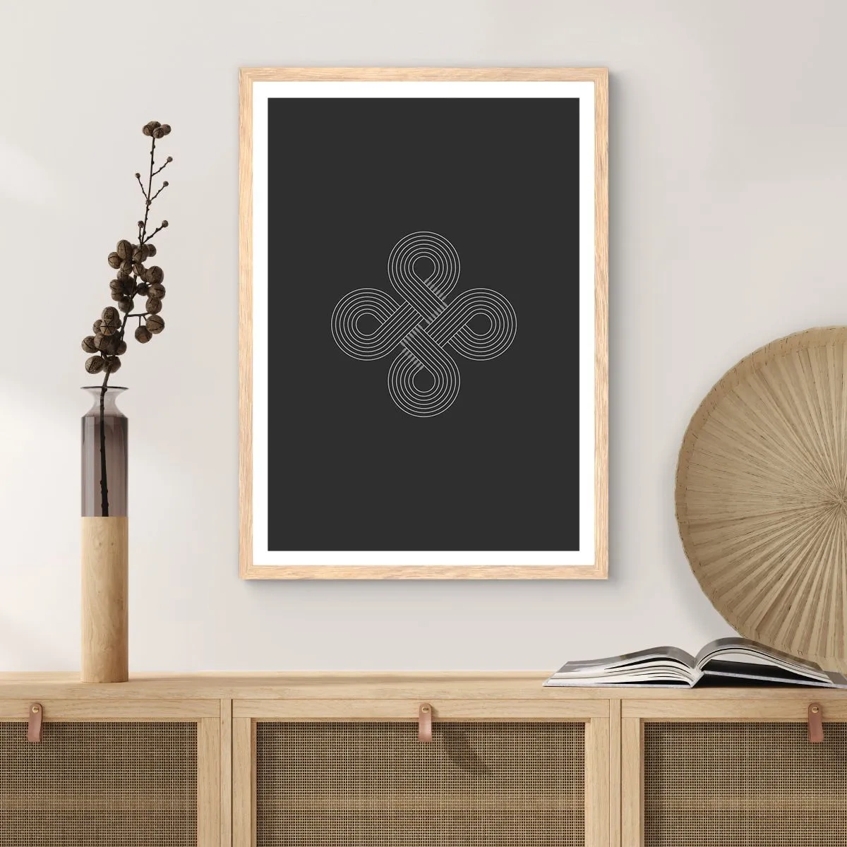 Affiche dans un chêne clair - Poster - Dans l'âme celtique - 70x100 cm