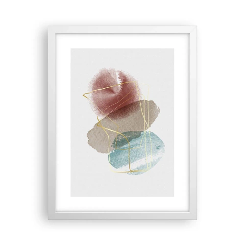 Affiche dans un cadre blanc - Poster - Coraux de l'espace - 30x40 cm