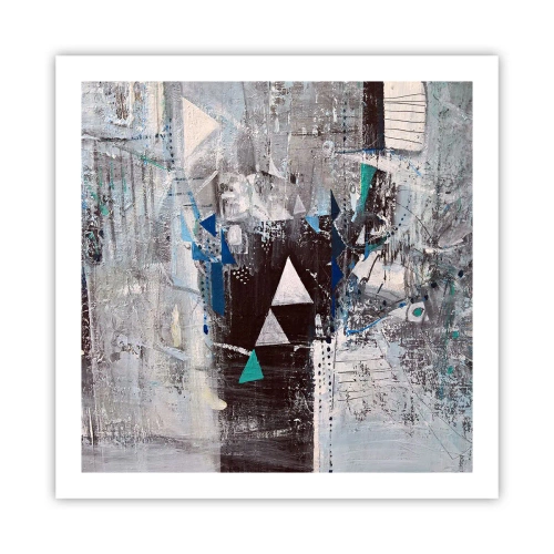 Affiche - Poster - Ordre prioritaire des triangles - 60x60 cm