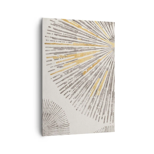 Impression sur toile - Image sur toile - Motif abstrait en forme de rayon - 70x100cm - La beauté du rayon - Décoration murale moderne pour le salon et la chambre ARTTOR