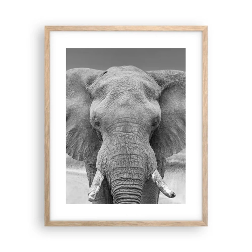 Affiche dans un chêne clair - Poster - Bienvenue dans mon monde - 40x50 cm