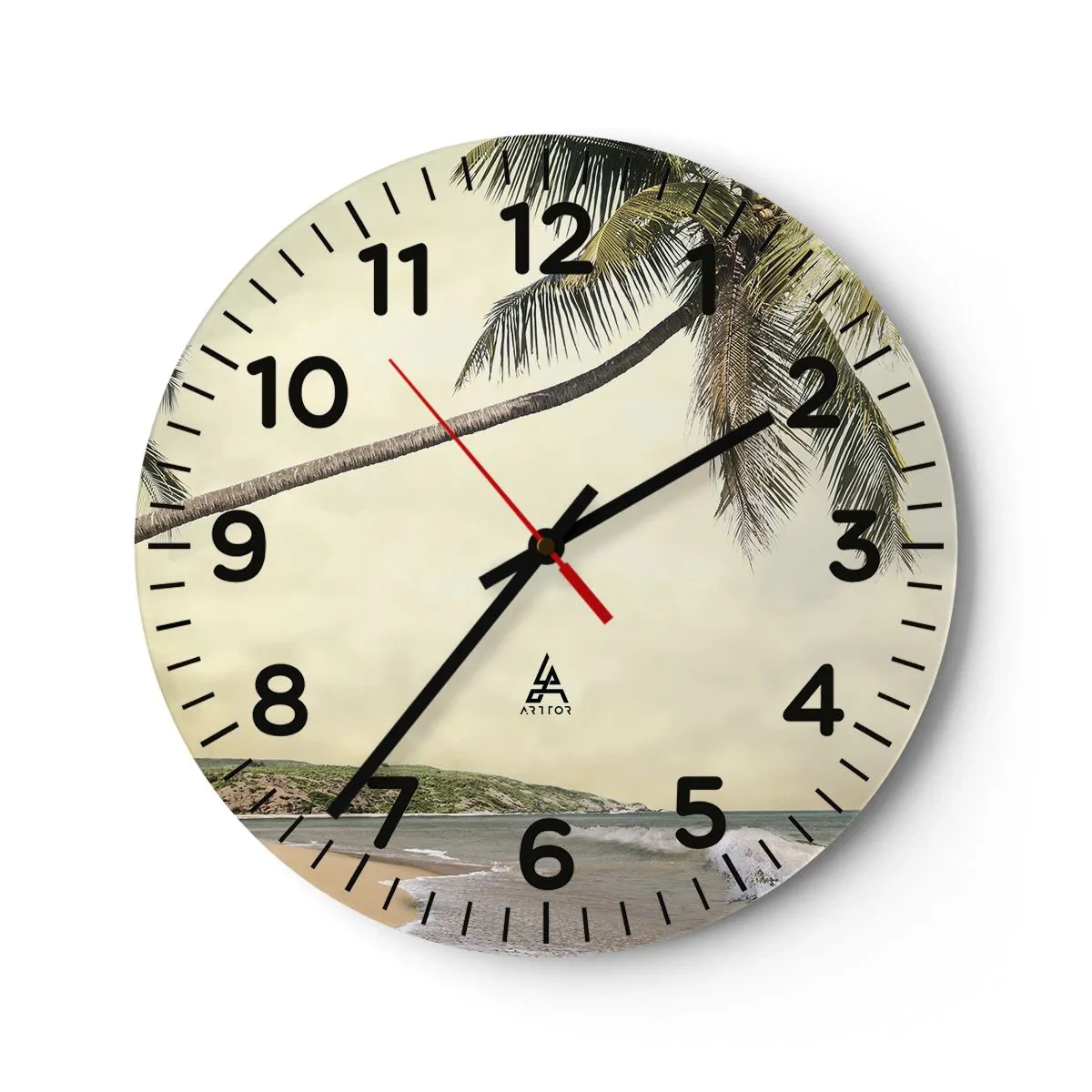 Horloge murale - Pendule murale - Rêve tropical - 30x30 cm