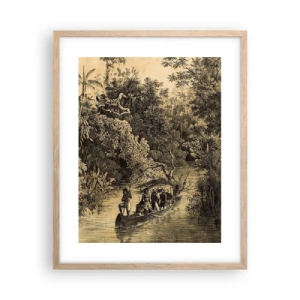 Affiche dans un chêne clair - Poster - Expédition à la source - 40x50 cm