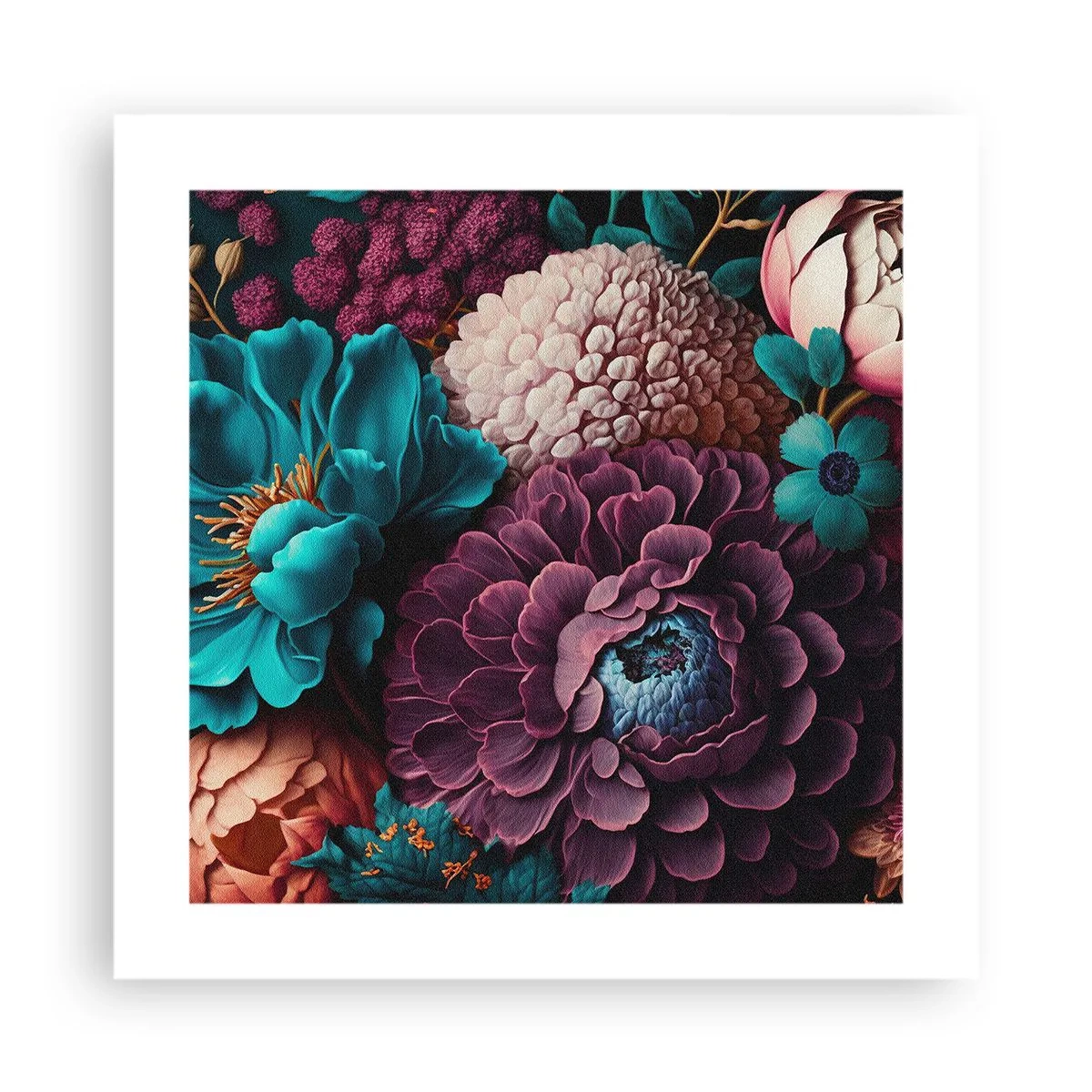 Affiche - Poster - La nature en abondance - 40x40 cm