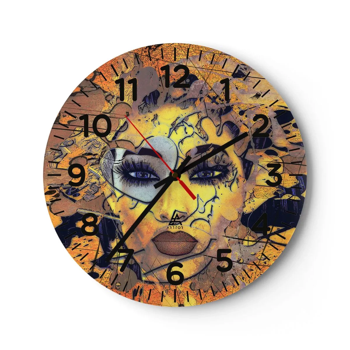 Horloge murale - Pendule murale - Beauté ensoleillée - 40x40 cm