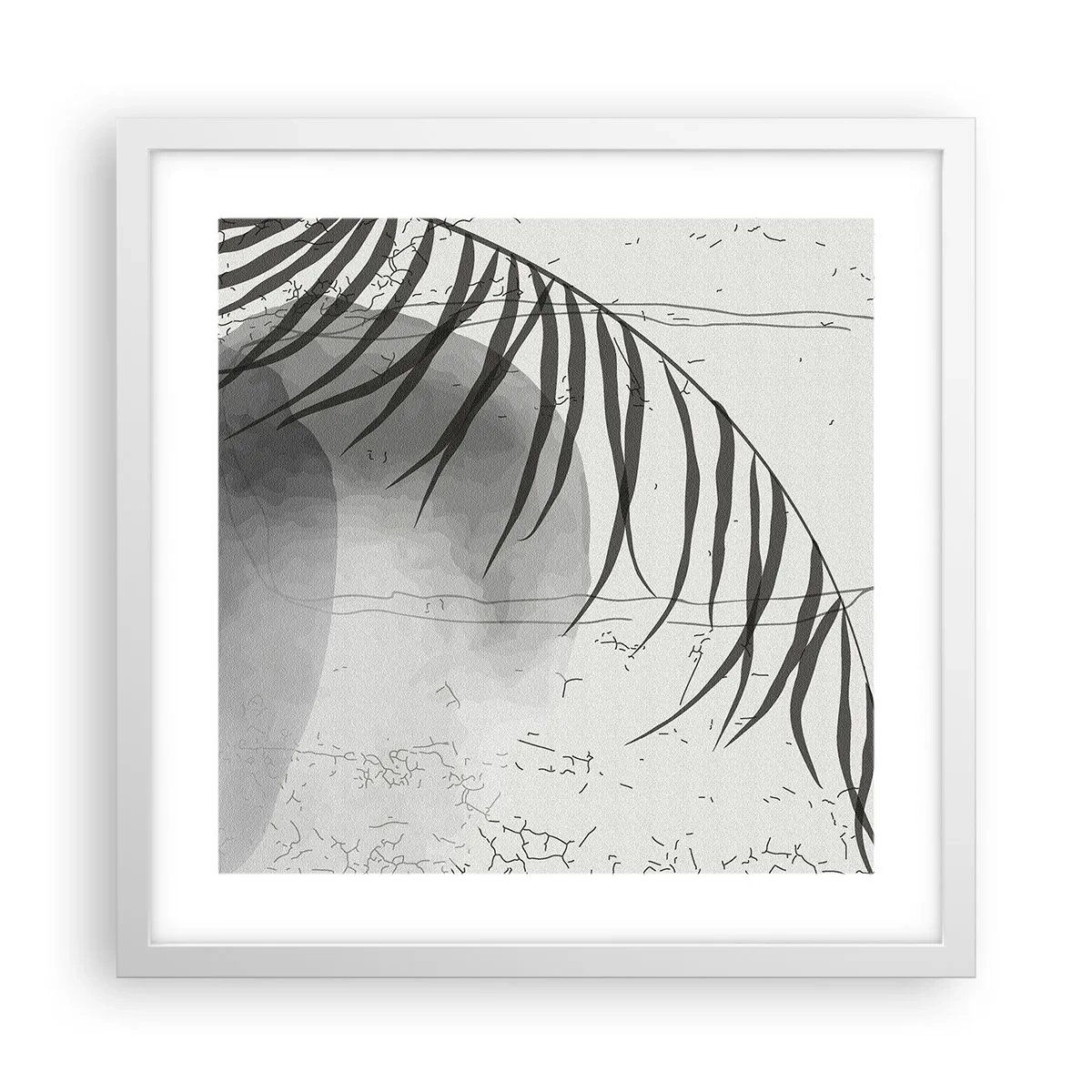 Affiche dans un cadre blanc - Poster - L'exotisme subtil de la nature - 40x40 cm