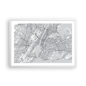 Affiche dans un cadre blanc - Poster - Anatomie de la métropole - 70x50 cm