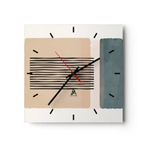 Horloge murale - Pendule murale - Tout est en ordre - 40x40 cm