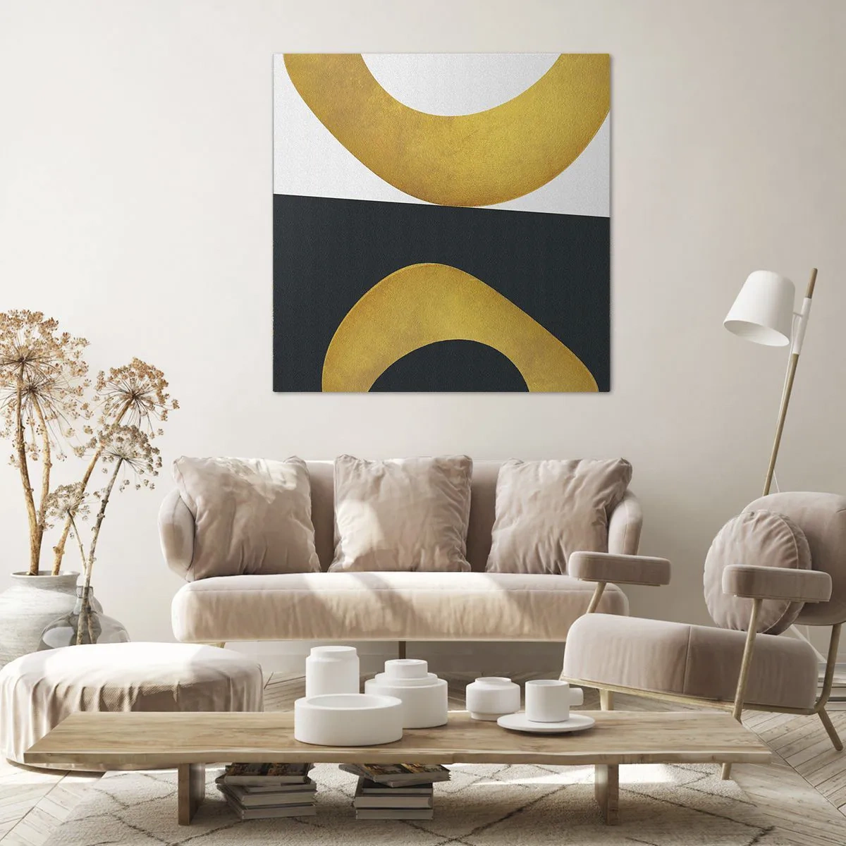 Impression sur toile - Image sur toile - Avant tout : l’or - 50x50 cm