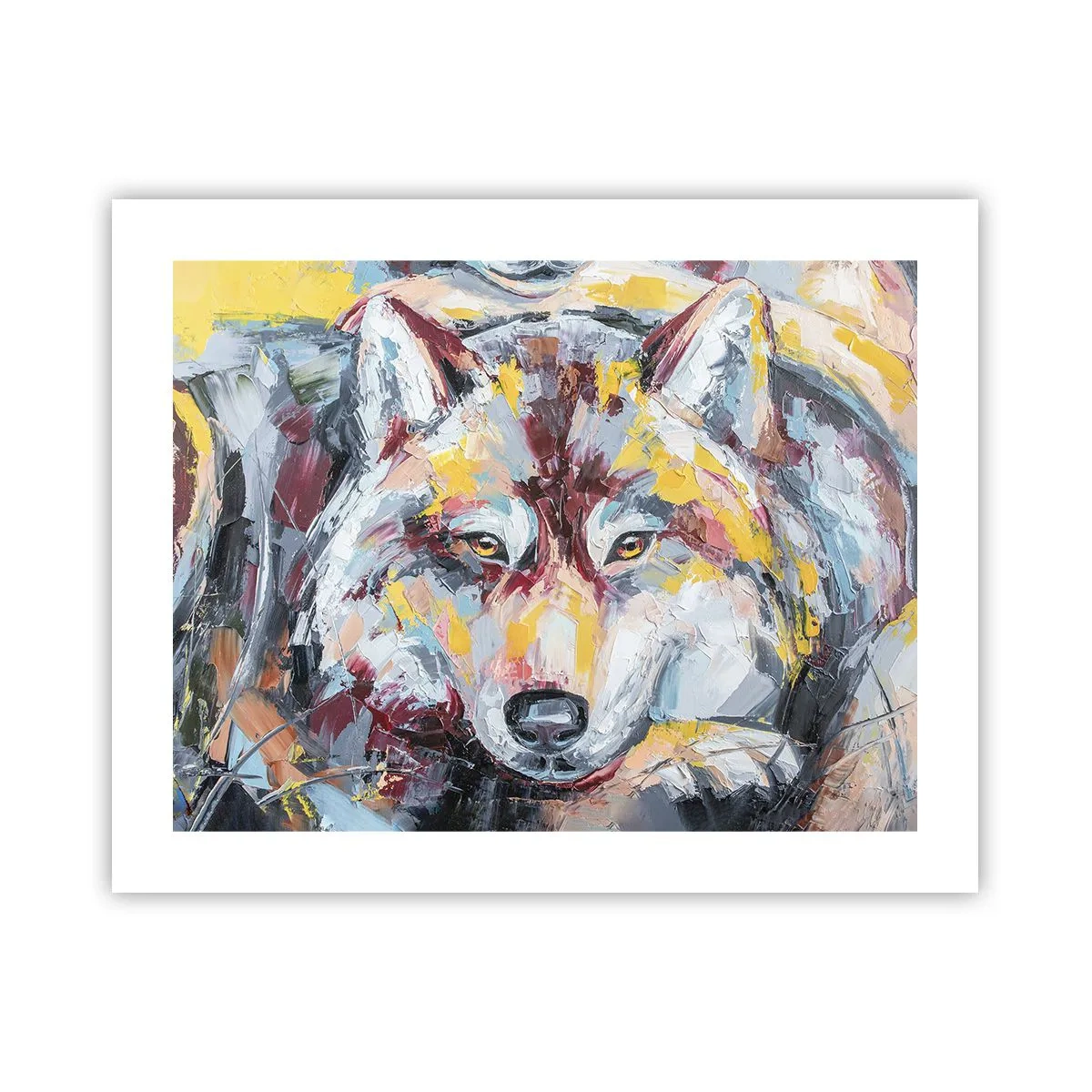 Affiche - Poster - En paix au milieu des siens - 50x40 cm