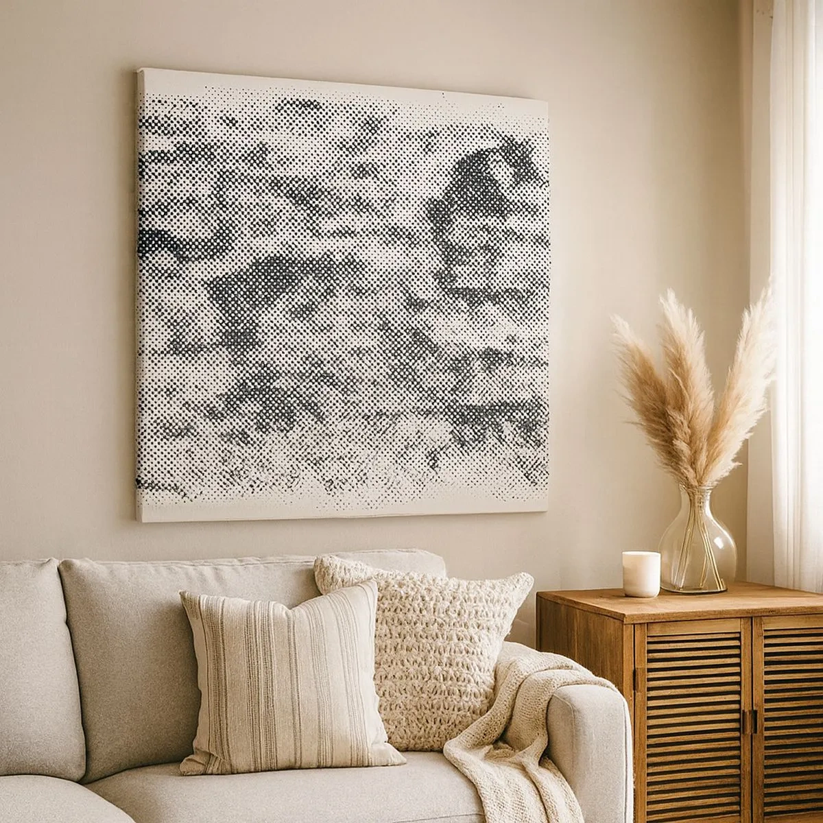 Impression sur toile - Image sur toile - Composition brumeuse - 30x30 cm