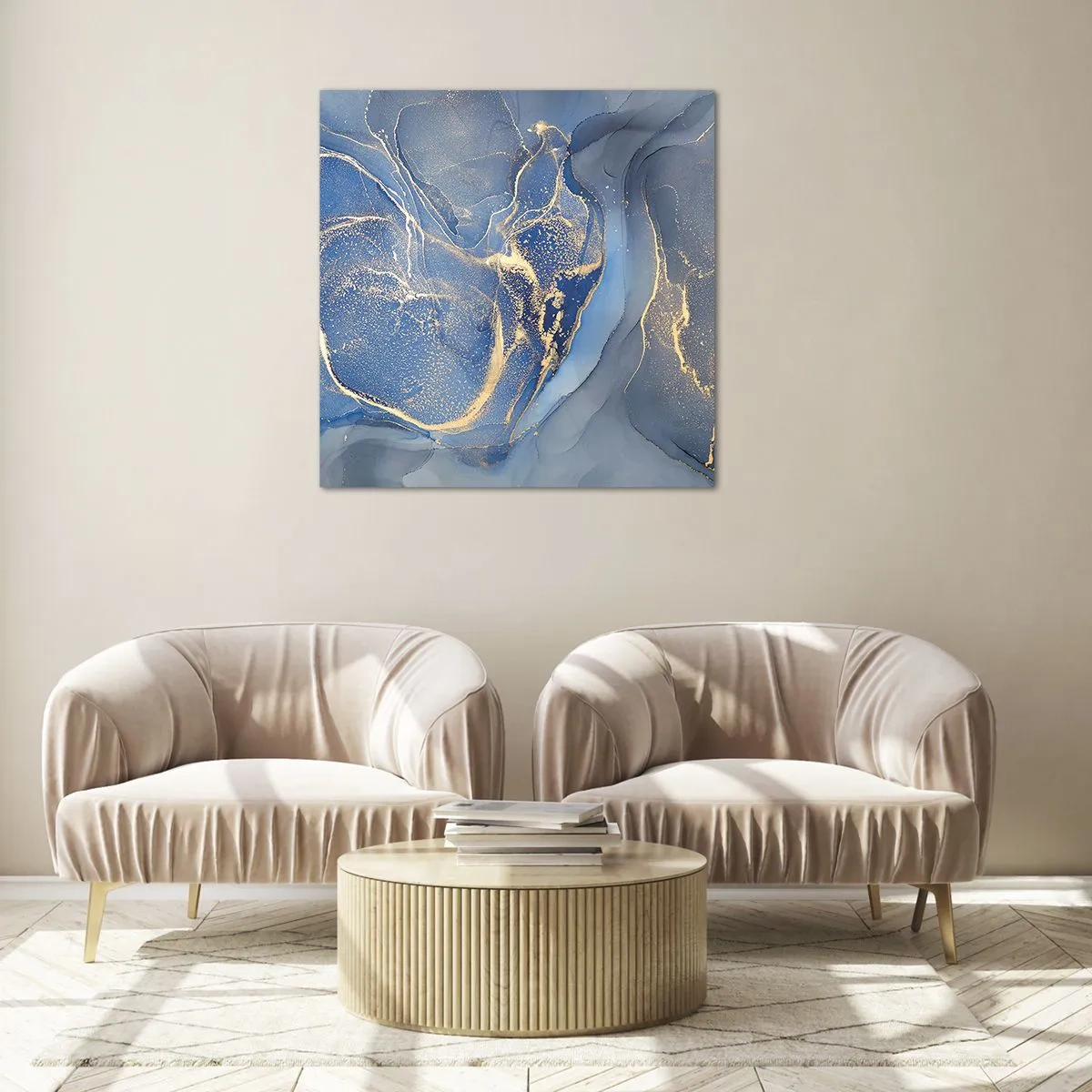 Impression sur verre - Image sur verre - Poussière d'or - 40x40 cm