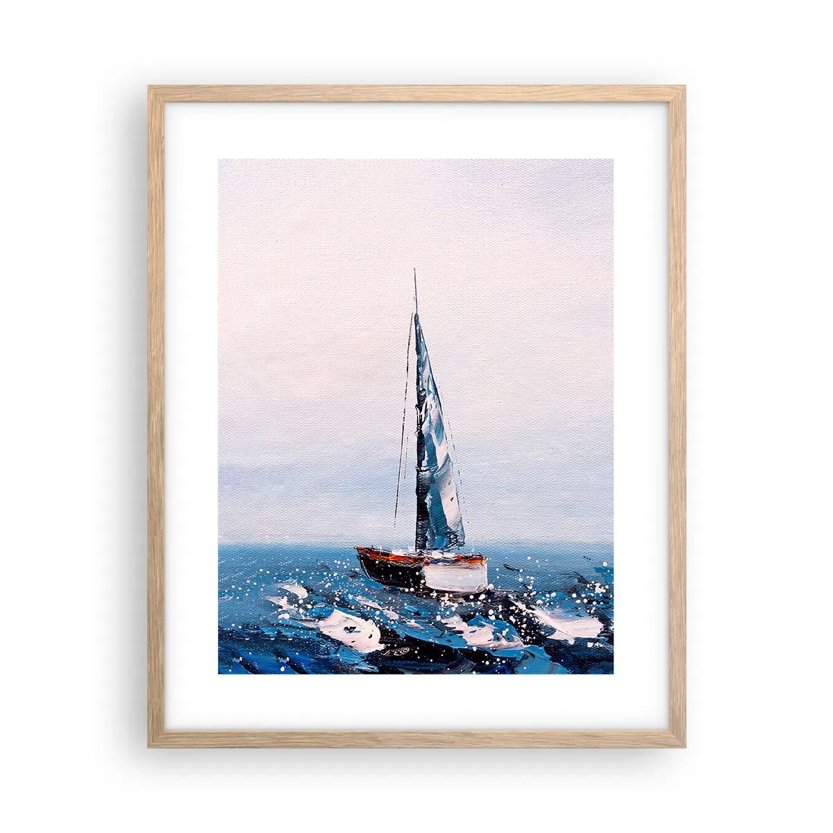 Affiche dans un chêne clair - Poster - Confrérie du vent - 40x50 cm