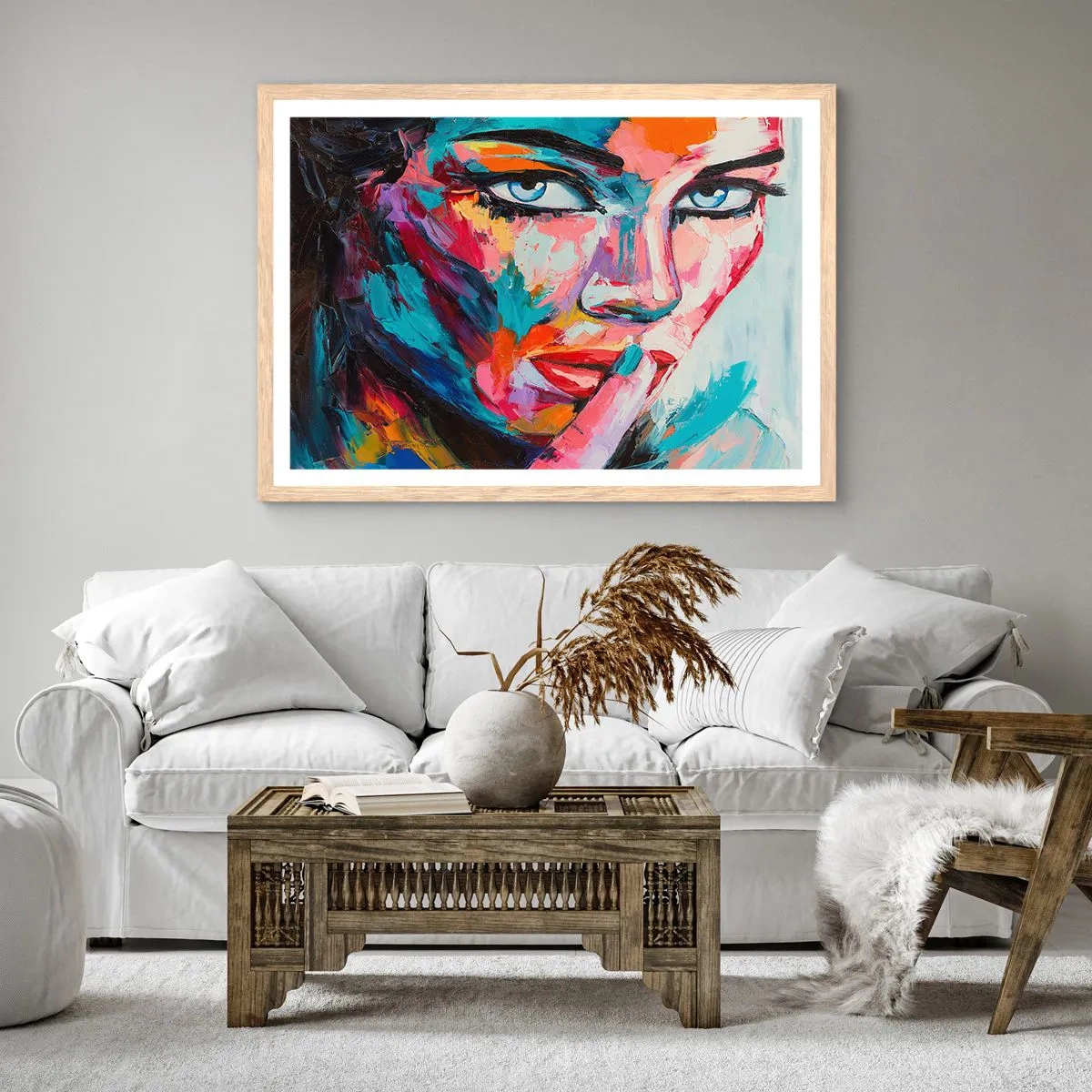 Affiche dans un chêne clair - Poster - Notre premier secret - 40x30 cm