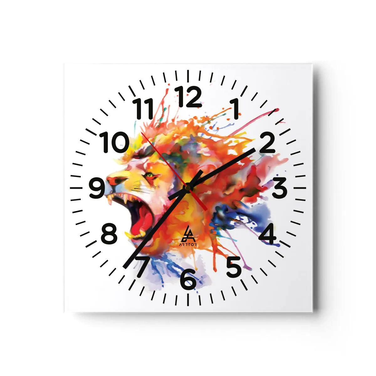 Horloge murale - Pendule murale - exploser de colère - 40x40 cm