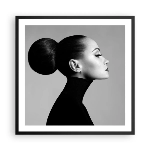 Affiche dans un cadre noir - Poster - Néfertiti moderne - 60x60 cm