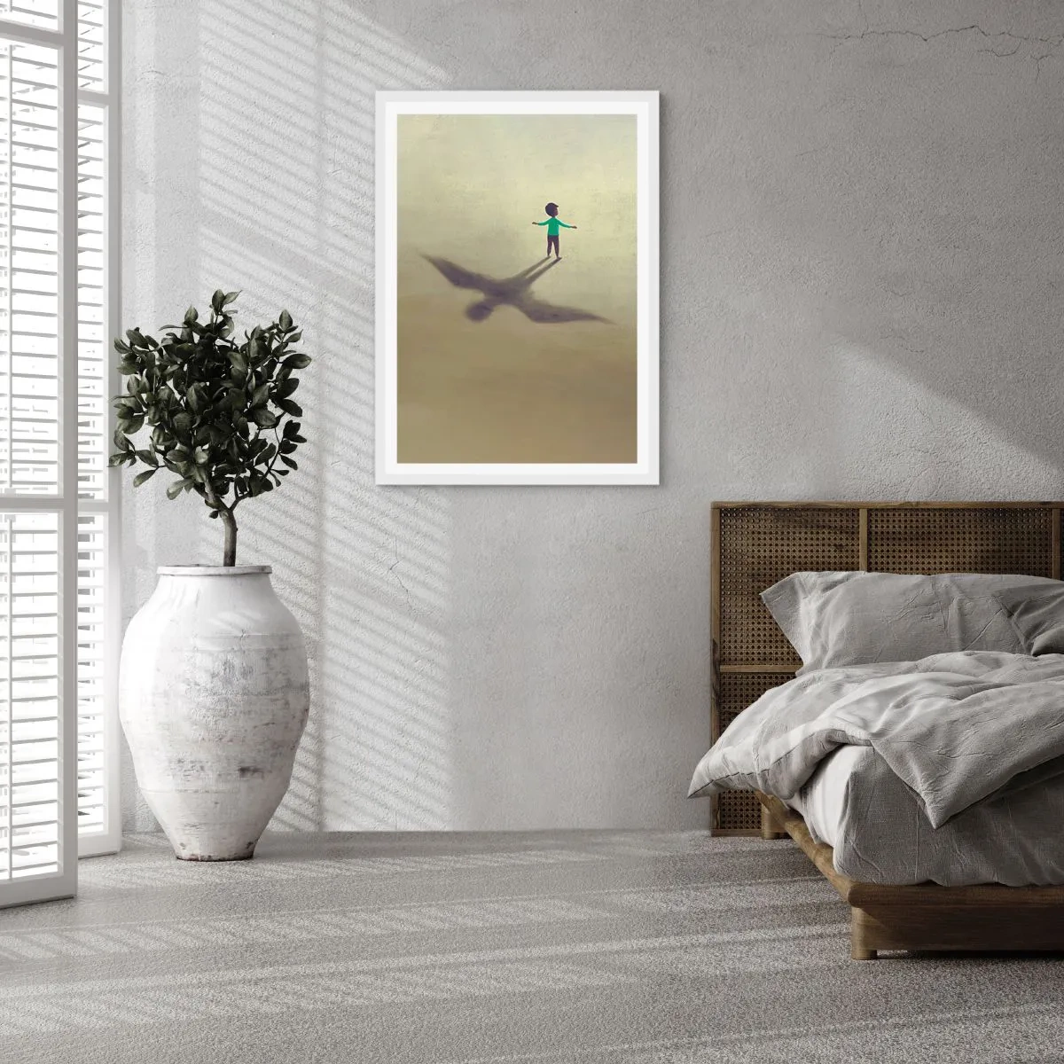 Affiche dans un cadre blanc - Poster - Héros du futur - 70x100 cm