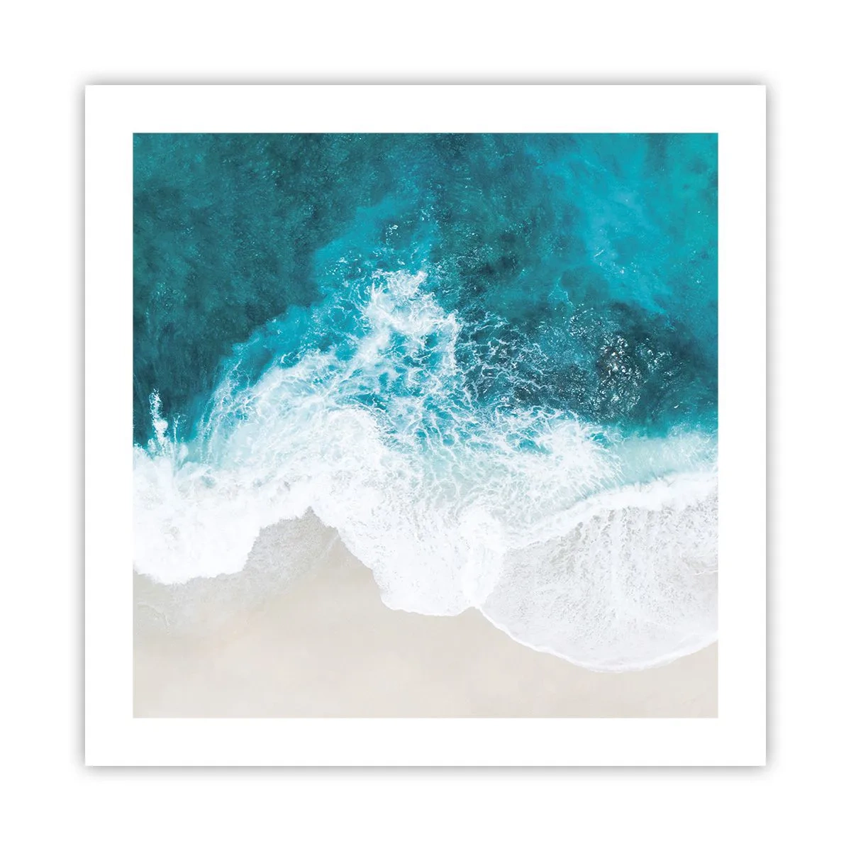 Affiche - Poster - Caresse naturelle - 50x50 cm