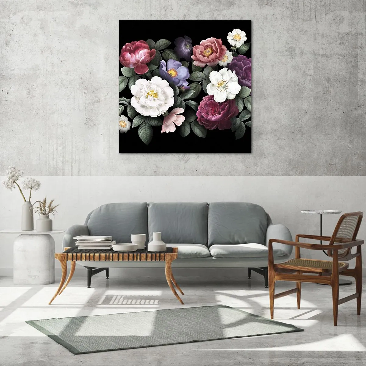 Impression sur verre - Image sur verre - D'un jardin anglais - 60x60 cm