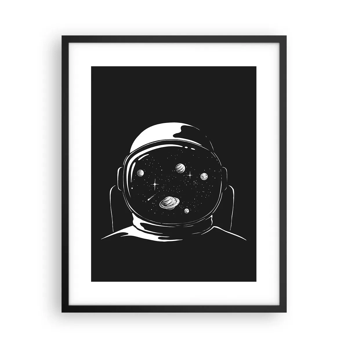 Affiche dans un cadre noir - Poster - Sympa la vue - 40x50 cm