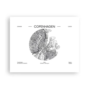 Affiche - Poster - Anatomie de Copenhague - 50x40 cm