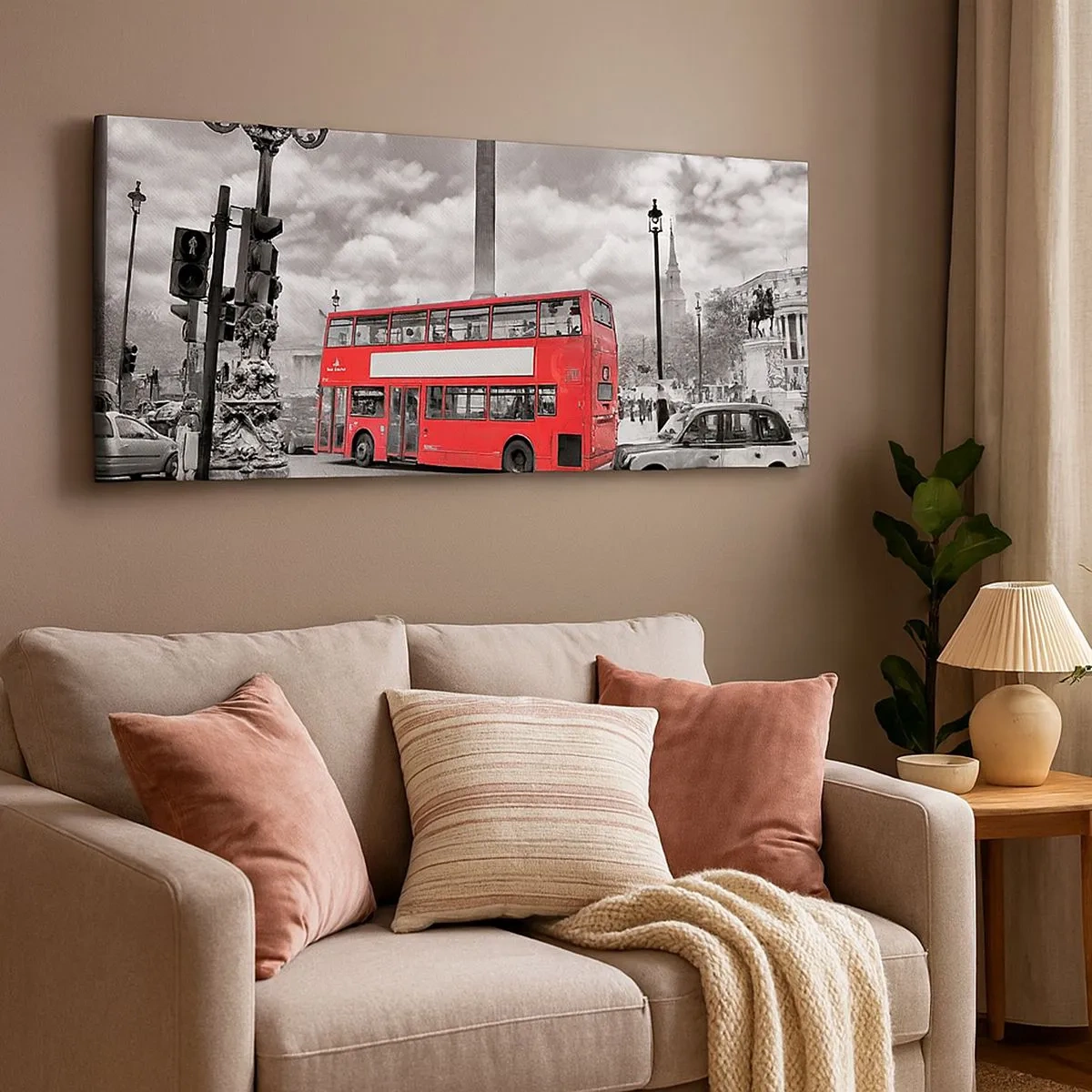 Impression sur toile - Image sur toile - La vraie circulation sanguine de la ville - 100x40 cm