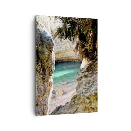 Impression sur toile - Image sur toile - Baie turquoise - 70x100 cm