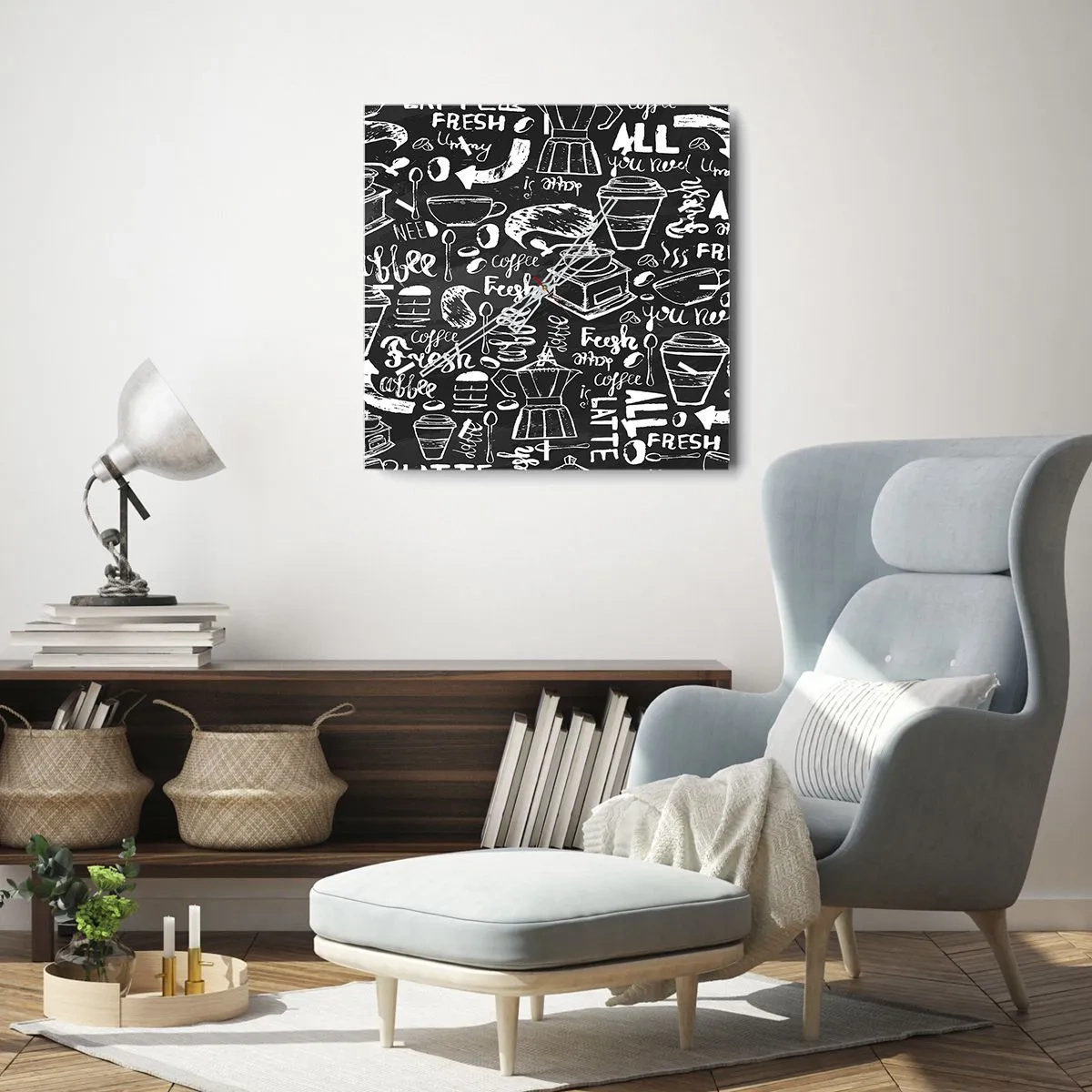 Horloge murale - Pendule murale - Tout ce dont tu as besoin c'est… - 30x30 cm