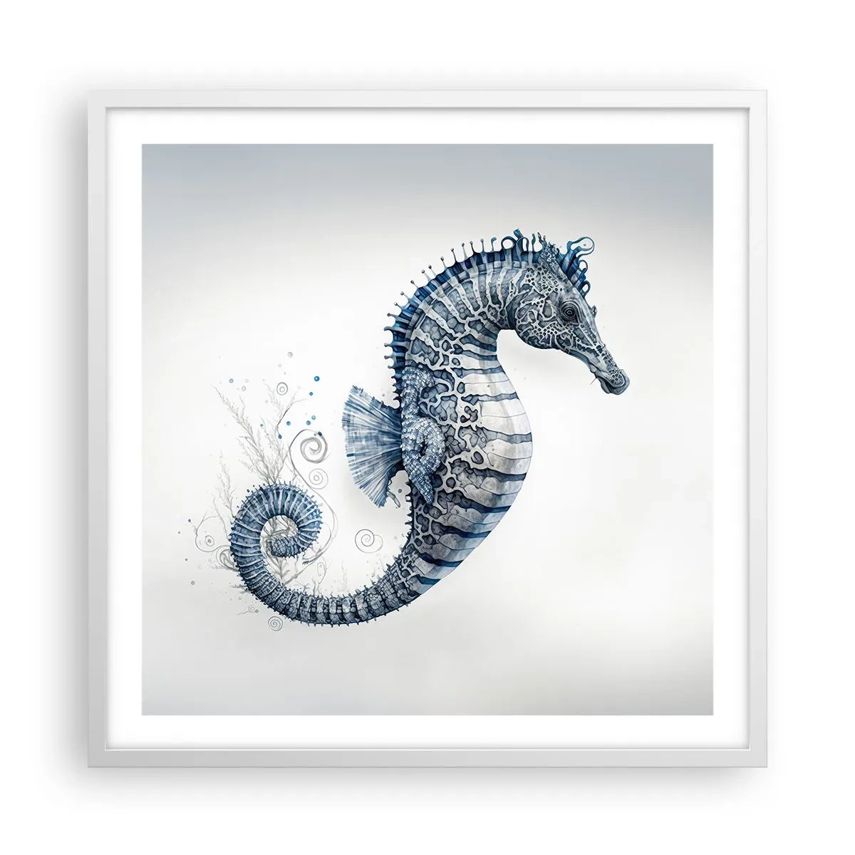 Affiche dans un cadre blanc - Poster - Une subtile plaisanterie de la nature - 60x60 cm