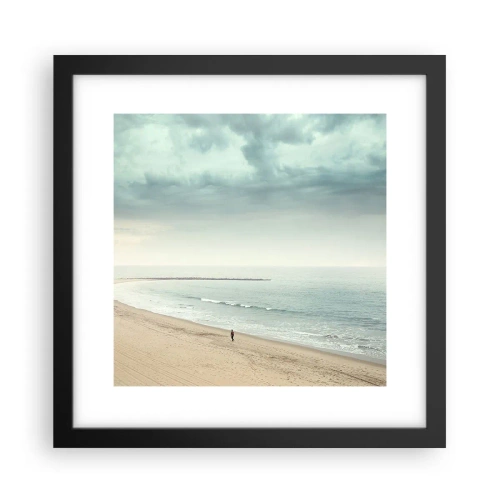 Affiche dans un cadre noir - Poster - à la recherche de la paix - 30x30 cm