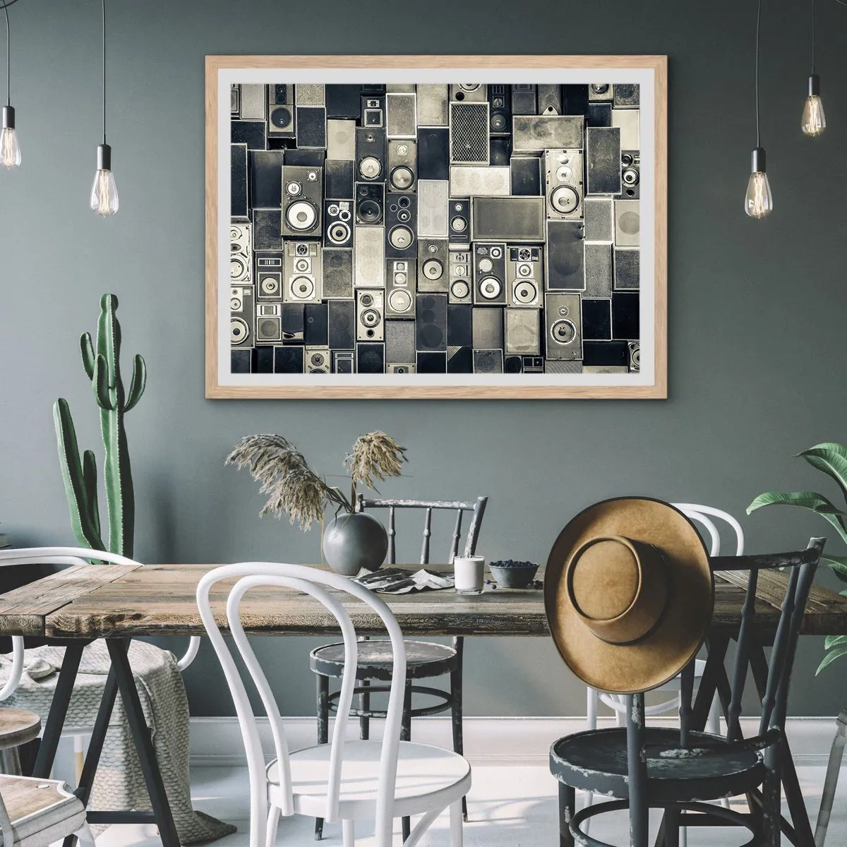 Affiche dans un chêne clair - Poster - Tout va bien - 91x61 cm