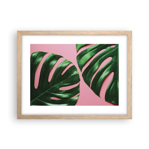 Affiche dans un chêne clair - Poster - Rendez-vous vert - 40x30 cm