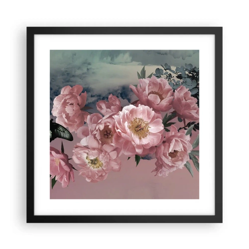 Affiche dans un cadre noir - Poster - Pic du romantisme - 40x40 cm