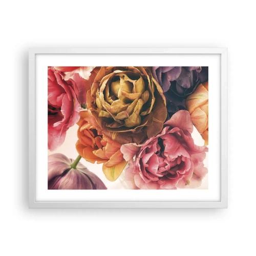 Affiche dans un cadre blanc - Poster - La fête de la vie - 50x40 cm