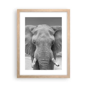 Affiche dans un chêne clair - Poster - Bienvenue dans mon monde - 30x40 cm