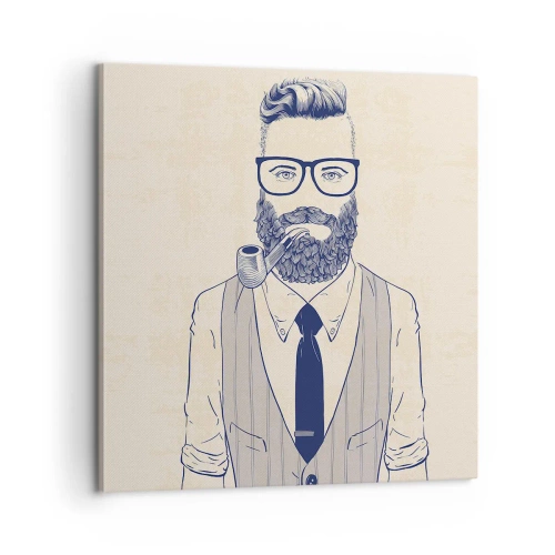 Impression sur toile - Image sur toile - Gai, masculin et à la mode - 60x60 cm