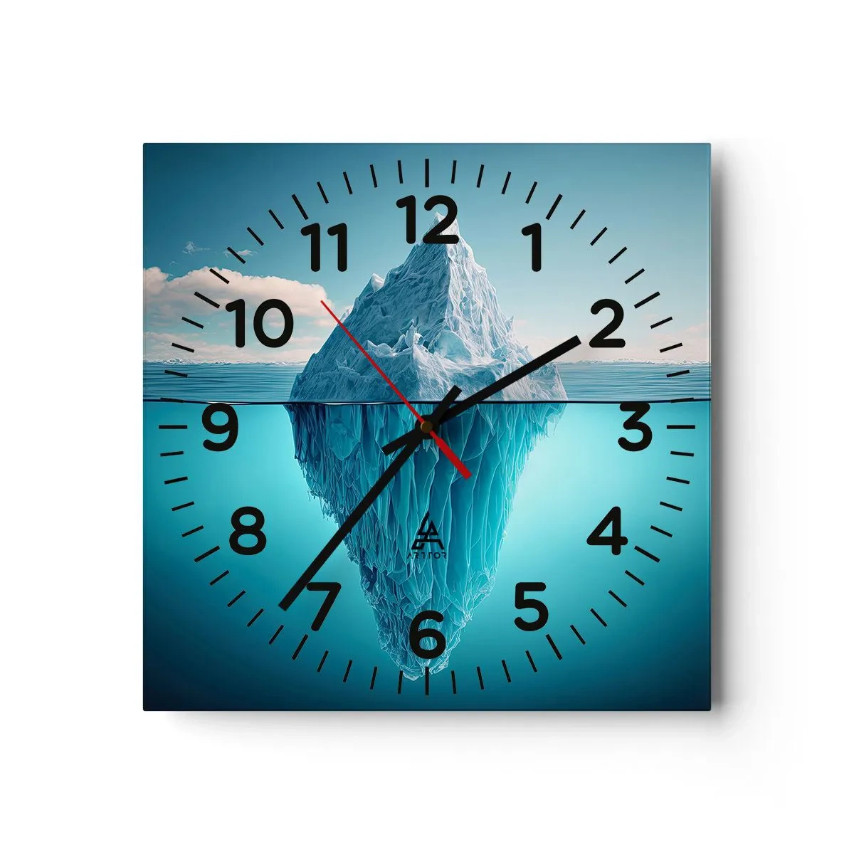 Horloge murale - Pendule murale - Reine de Glace - 30x30 cm